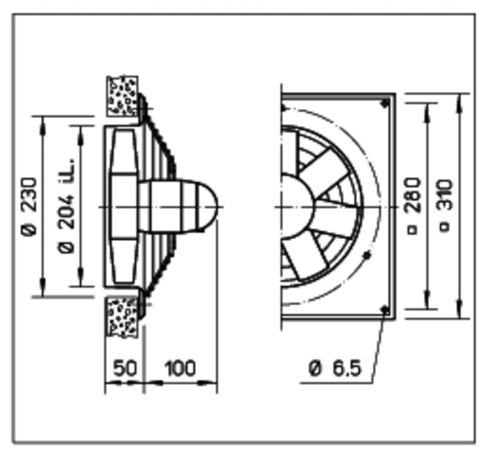 Helios Axial-Hochleistungsventilator HQW 200/2 reversierbar Nr. 960 - Bild 2