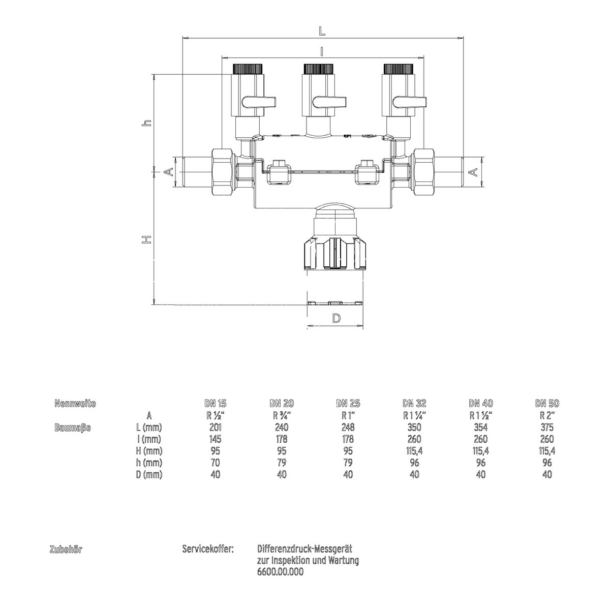 SYR Systemtrenner BA 6610 In-line LF, DN 40, R 1 1/2, bleifreies Gehäuse