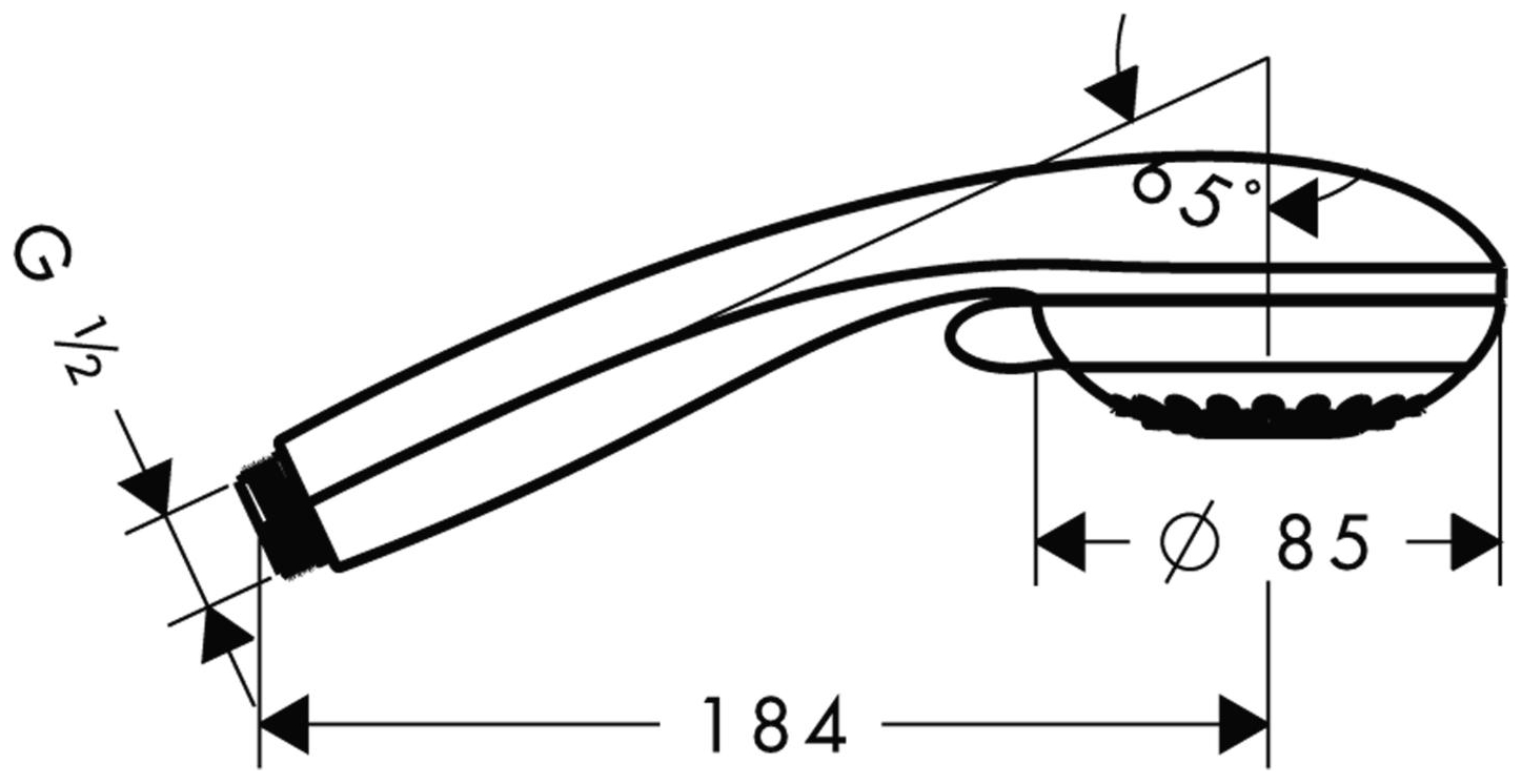Hansgrohe Handbrause Crometta 85 Multi verchromt 28563000 - Bild 2