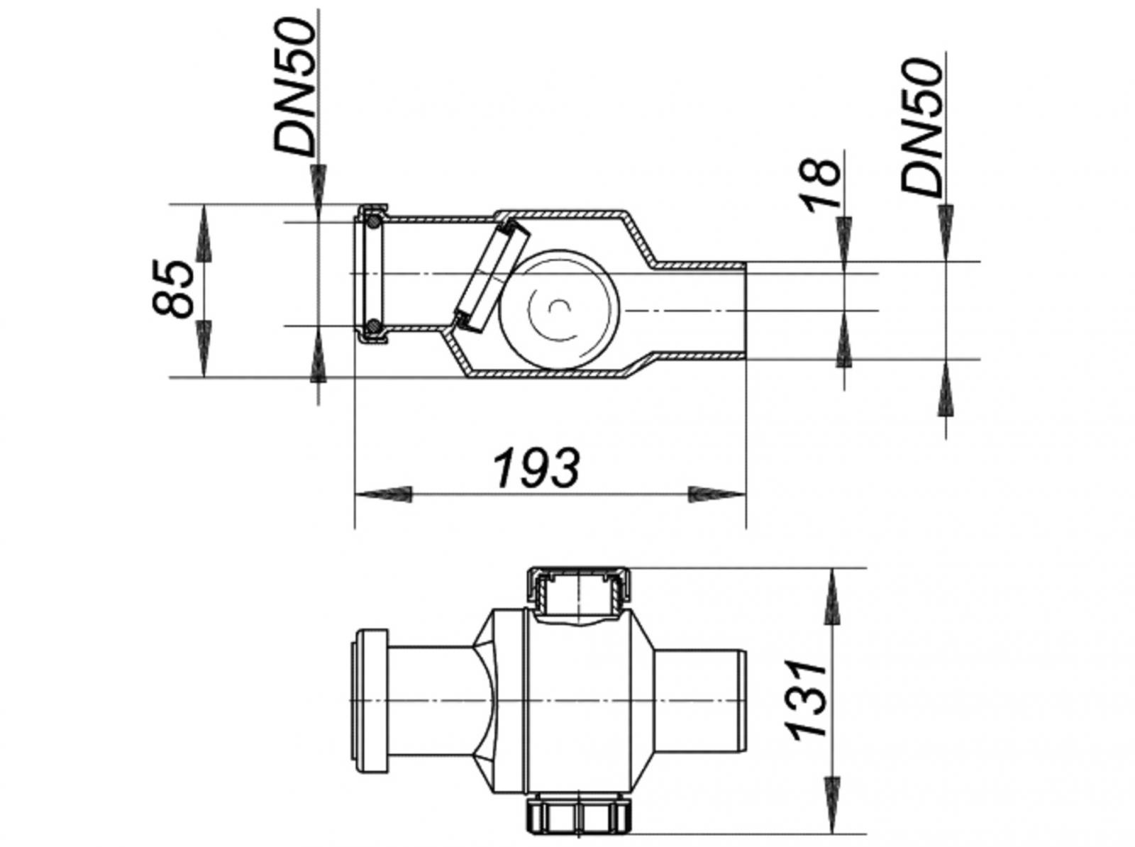 Dallmer Rückfluss-Sicherung RS 4.5 DN 50 840028 - Bild 2