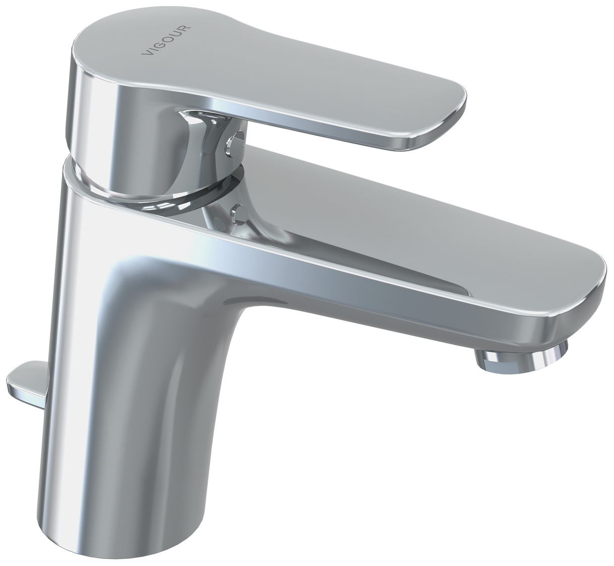 VIGOUR Einhand-Waschtischbatterie derby V3 mit Ablaufgarnitur verchromt