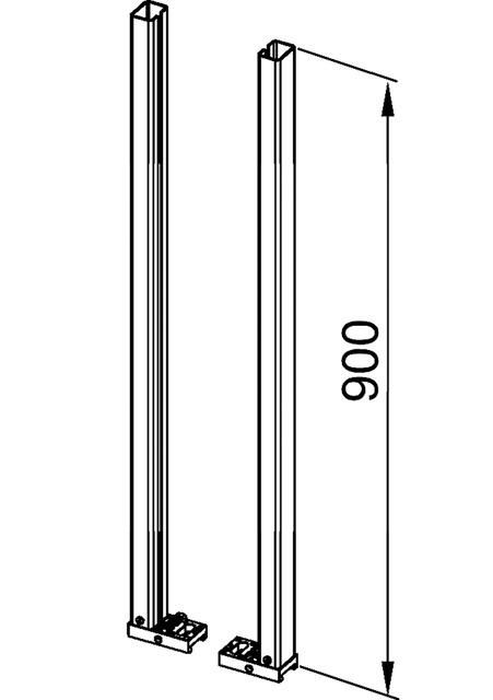 TECEprofil Modulfüße verlängerte Ausführung 9.030.028 - Bild 2