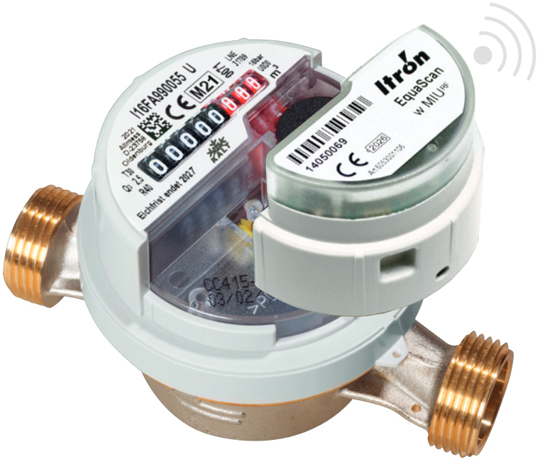 TRINNITY T90 Wasserzähler kalt/warm 1/2'' Q3=2,5m3/h BL=110mm funkvorbereitet (Eichjahr 2025) - Bild 2