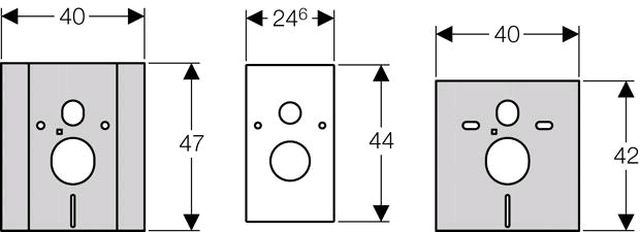 Geberit Duofix Abdeckplatte mit Schallschutzset 115.396.00.1