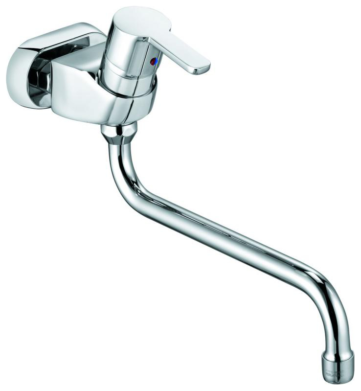 Kludi Logo Neo Spültisch-Wand-Einhandmischer 45 mm chrom 379140575 - Bild 1