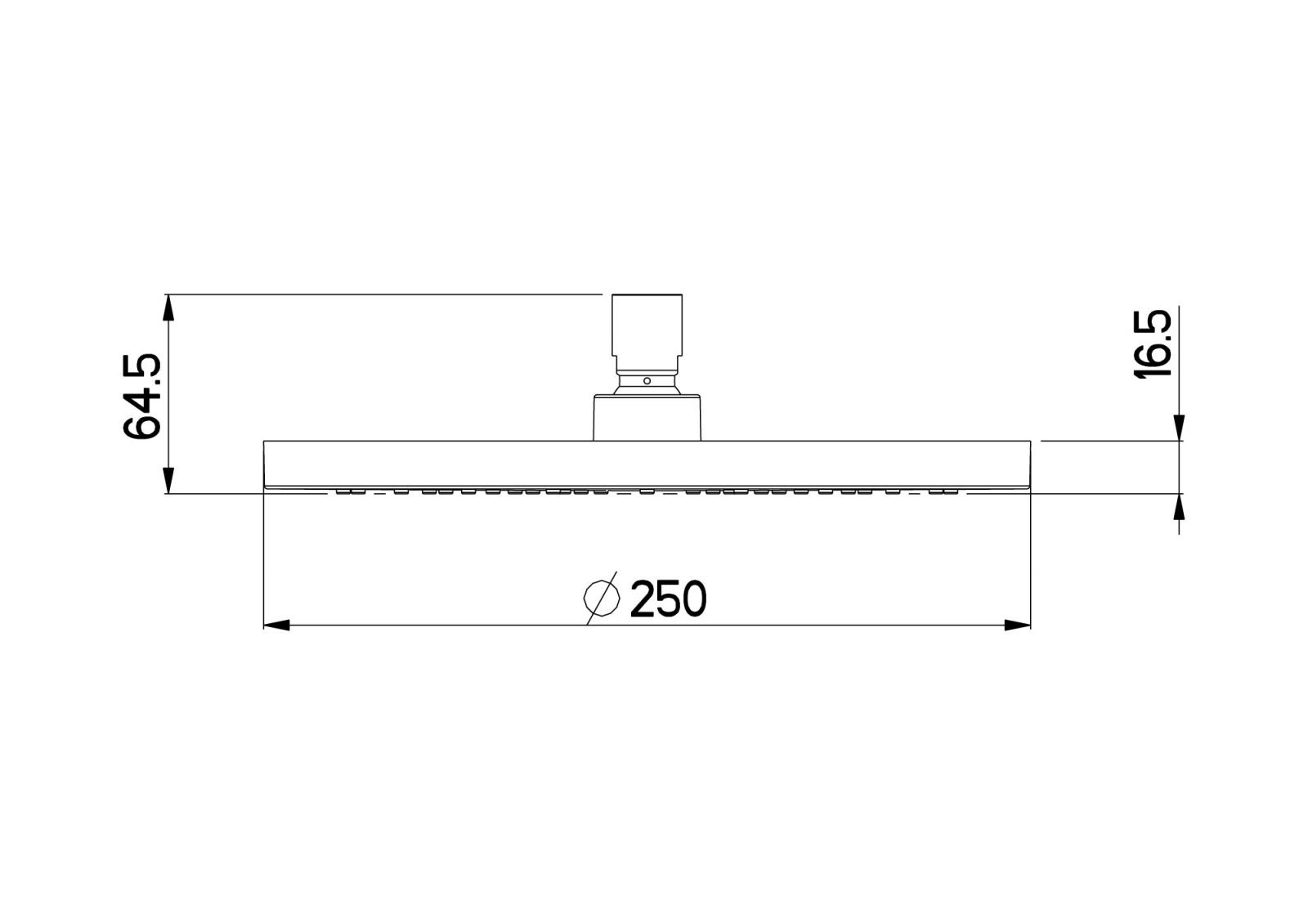 Nikles Kopfbrause 250 mm Round Dropless verchromt DE0105N - Bild 4