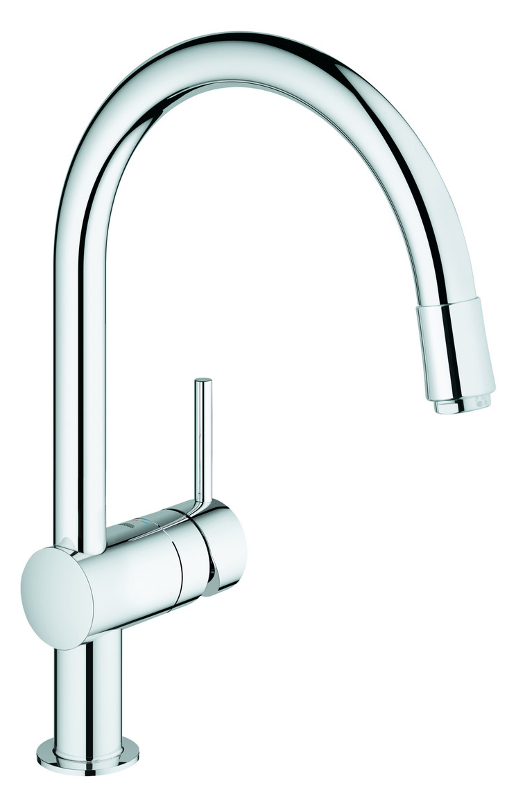 GROHE Minta Spültischbatterie mit herausziehbarer Mousseurauslauf chrom 32918000 - Bild 1