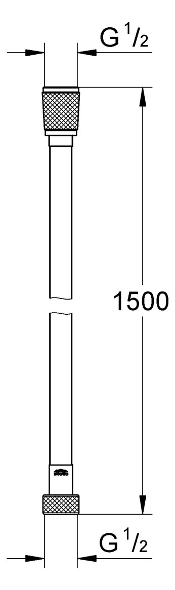 GROHE Brauseschlauch Silverflex TwistStop 1500 mm chrom 28364001 - Bild 2