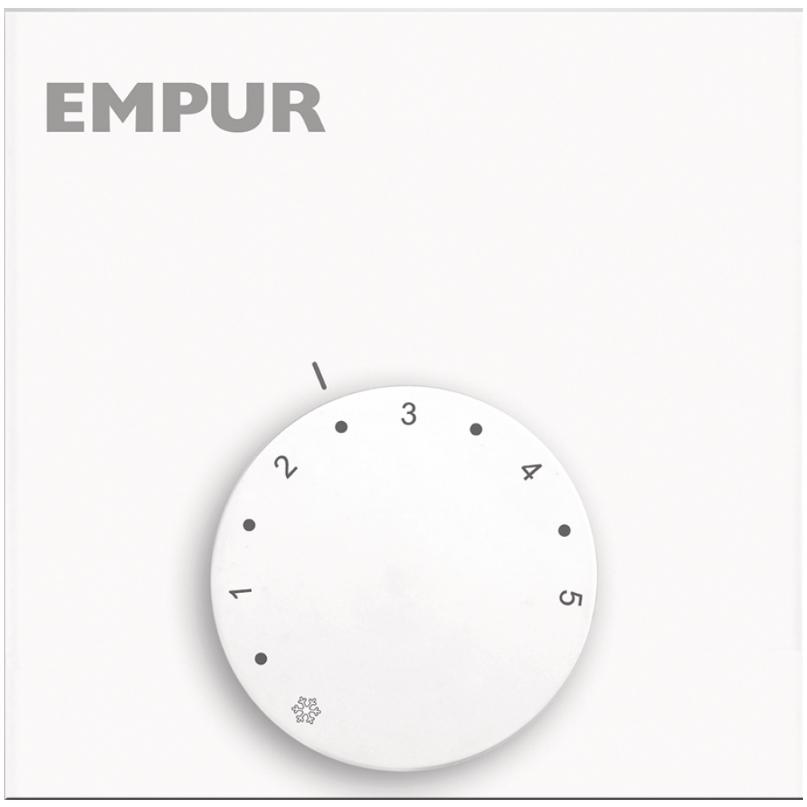 Empur Raumbediengerät 230V Analog für Standard plus Heizen/Kühlen 574101 - Bild 1
