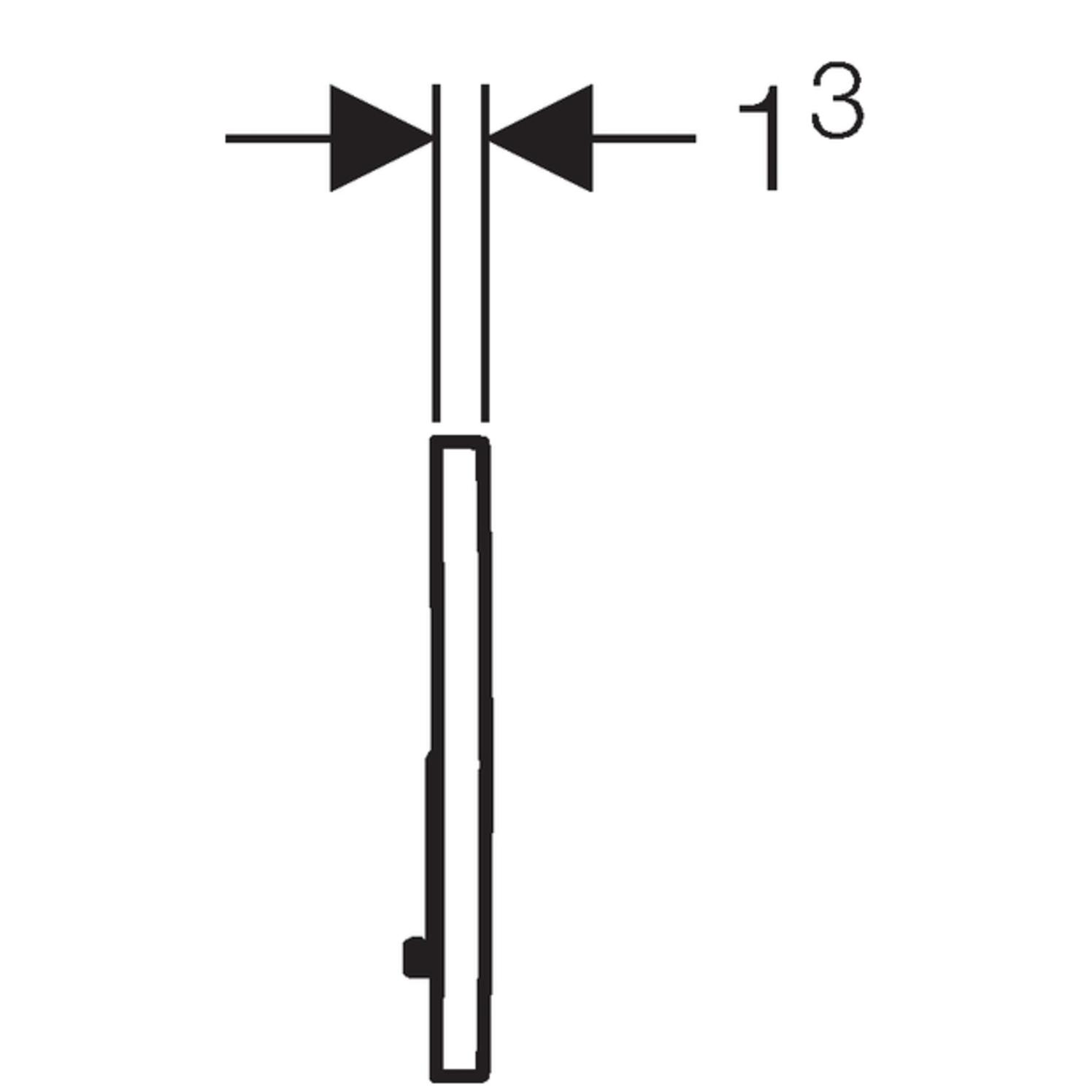 Geberit Sigma01 Betätigungsplatte 2-Mengen-Spülung glanzchrom/mattchrom 115.770.KA.5 - Bild 3