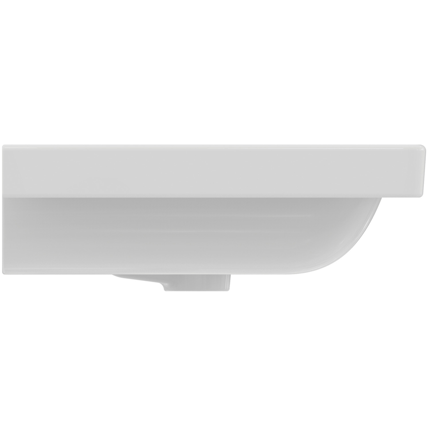 VIGOUR Möbelwaschtisch derby V3 100x48cm PflegetectPlus weiss mit Hahnloch und Überlauf