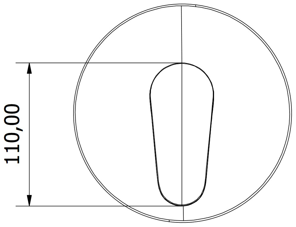 VIGOUR Farbset Brausebatterie one verchromt, für Universal UP-Körper-Box VUPK - Bild 4