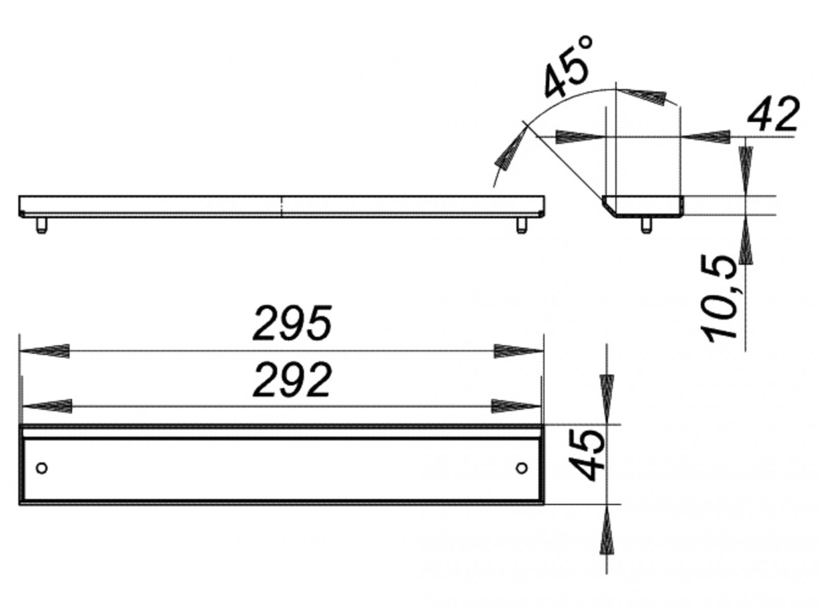 Dallmer CeraWall P Abdeckung individuell befliesbar aus Edelstahl 535023 - Bild 2
