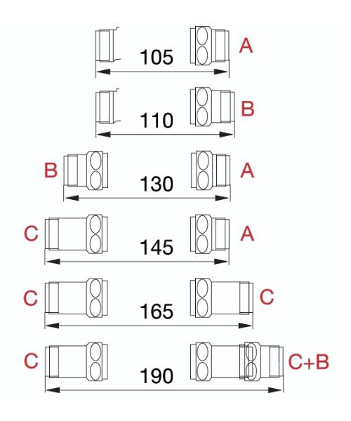 Allmess Übergangsstück VARIO-C 3/4'' AG x 3/4'' IG x 40 mm lang