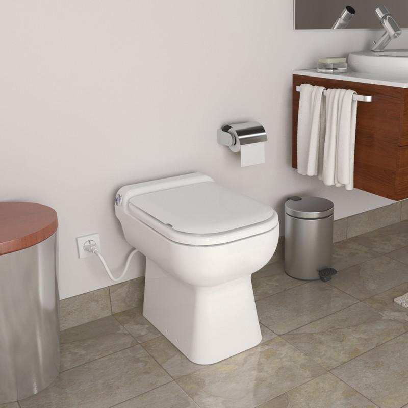 SFA SANICOMPACT LUXE Kompakt-Stand-WC weiß mit integrierter Hebeanlage und WC-Sitz 0004 - Bild 2