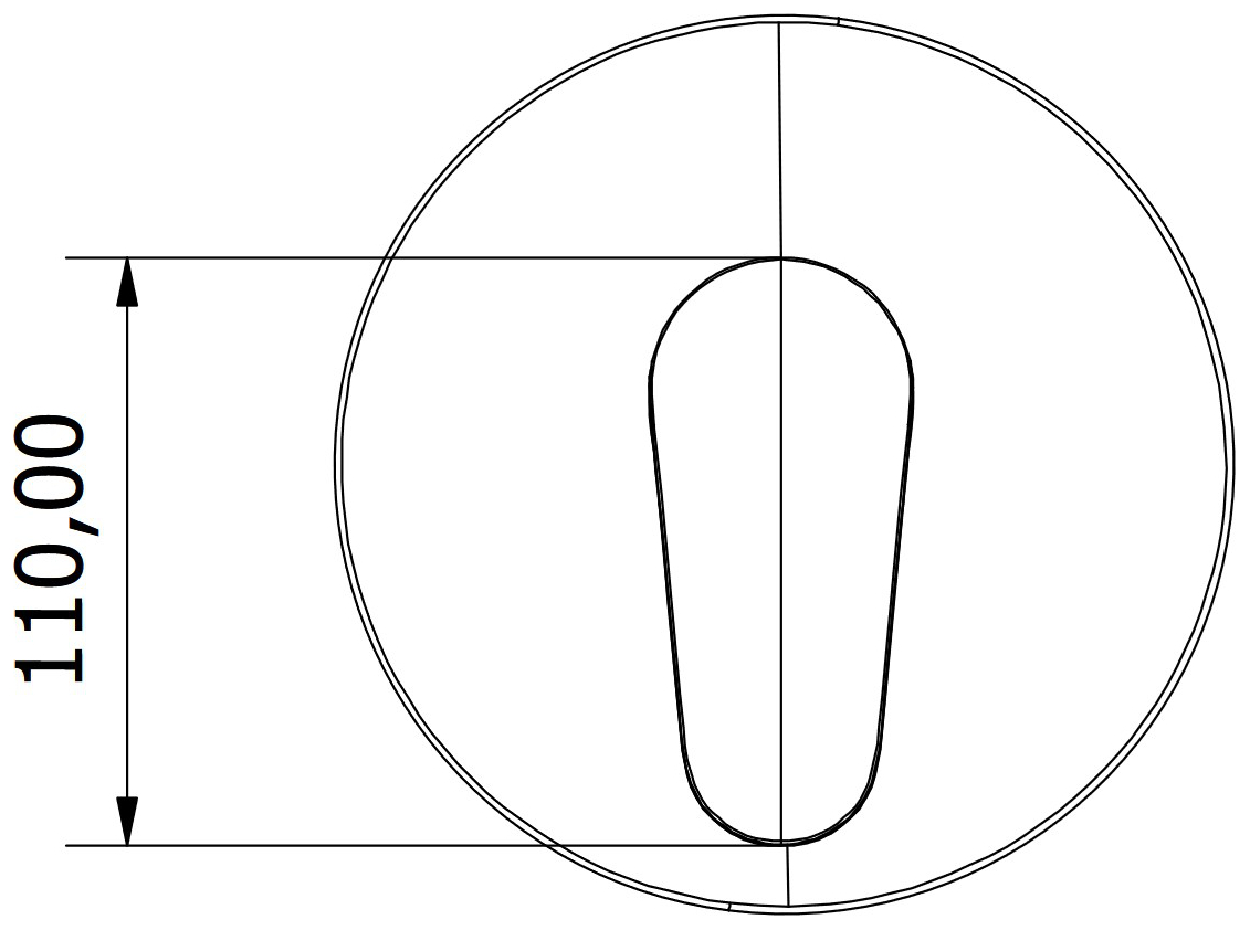 VIGOUR Farbset Badebatterie one verchromt, für Universal UP-Körper-Box VUPK - Bild 5