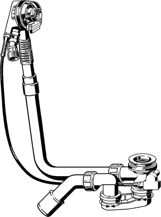 Viega Multiplex Trio Funktionseinheit 6161.62 Bowdenzug 725 mm Zulauf 727970 - Bild 2