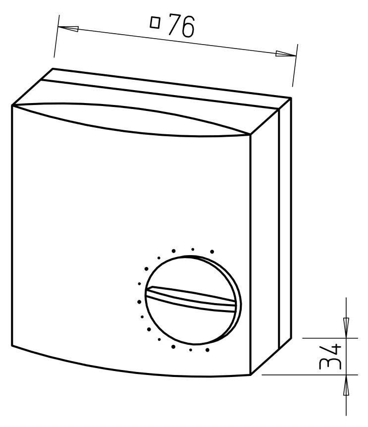 Helios Hygrostat HY 3 zur Be- und Entfeuchtungssteuerung 01359, stufenlos einstellbar von 25-95% - Bild 2