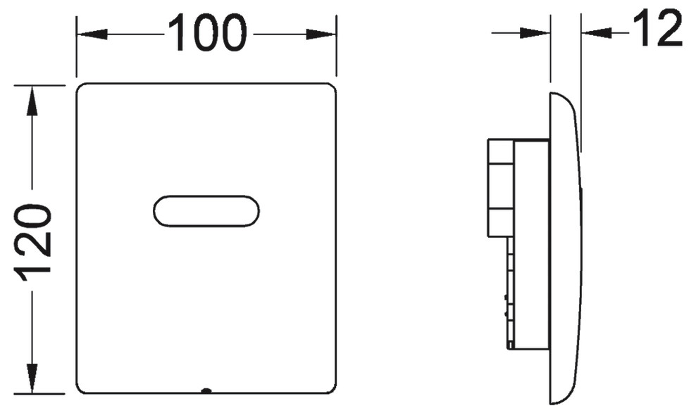 TECEplanus Urinalelektronik 6V Edelstahl gebürstet 9242350 - Bild 2