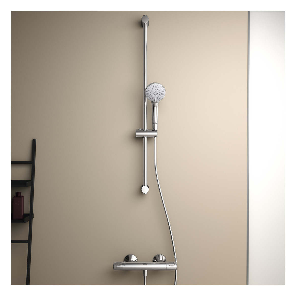 Ideal Standard Brausethermostat Ceratherm T25 chrom, mit Brausekombination 90cm A7204AA - Bild 2