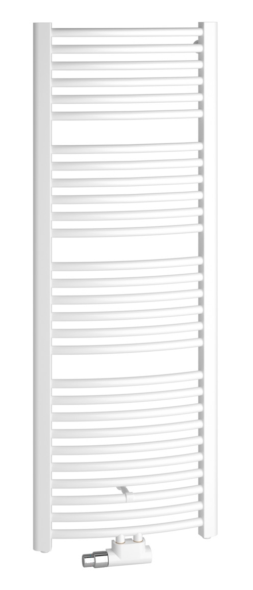 Kermi Badheizkörper Basic-50R gebogen 1770 x 60 x 599 mm QN993 weiß RAL 9016, ER01M1800602XXK