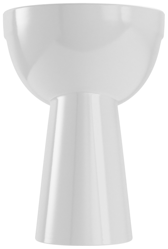 VIGOUR Stand-Flachspül-WC clivia V2 plus weiß mit Spülrand u. Sitzerhöhung 10cm