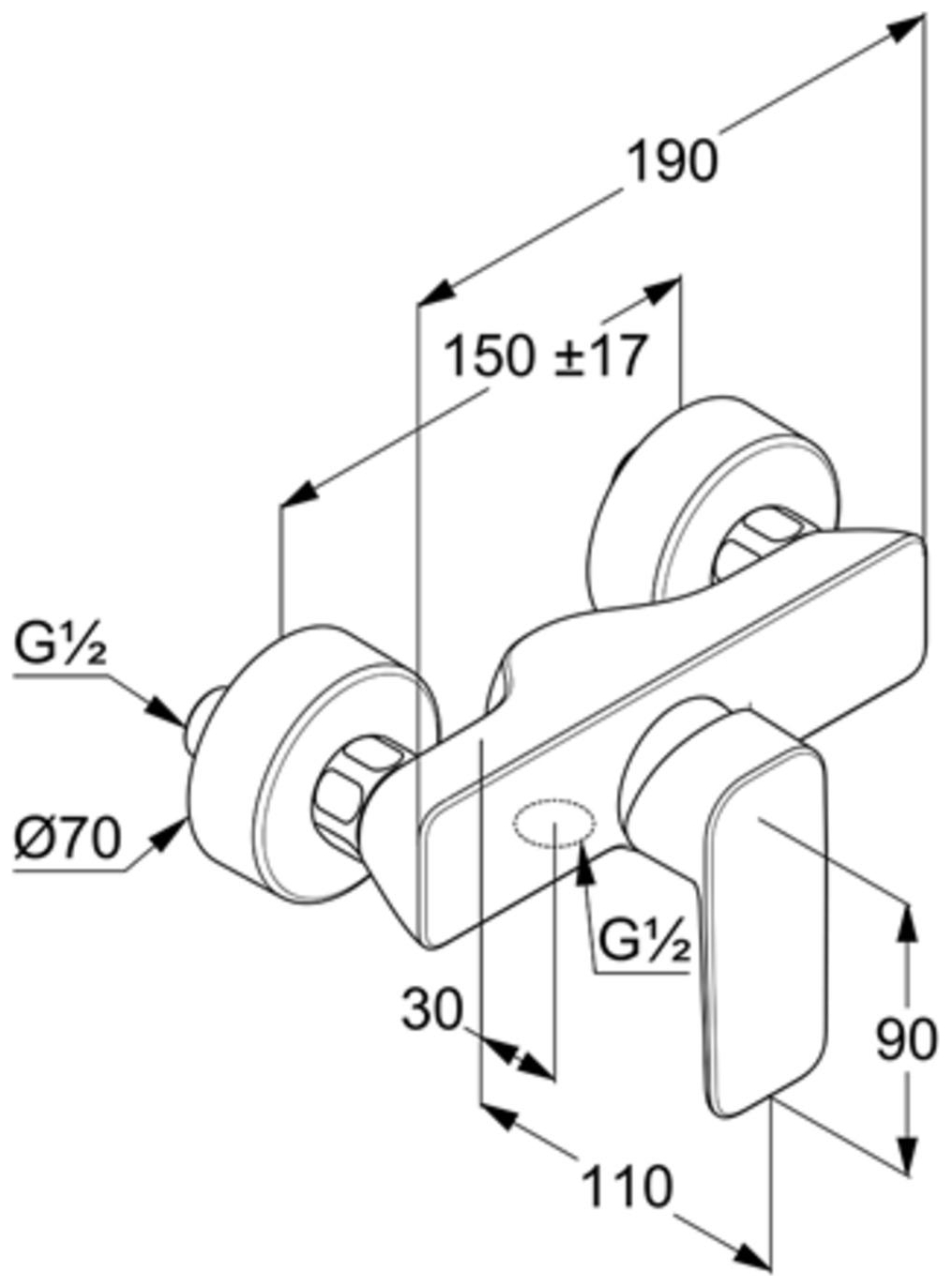 Kludi PURE&STYLE Brause-Einhandmischer eigensicher chrom 408410575 - Bild 2