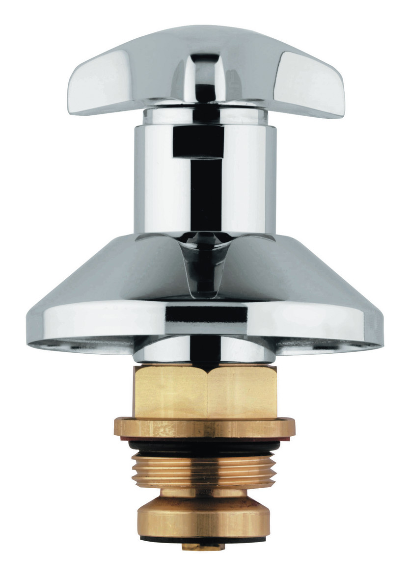 GROHE Oberteil Trecorn Griff Markierung blau 1'' chrom 11507000 - Bild 1