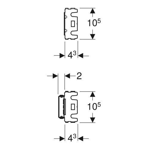 Geberit GIS Waschmaschinen-Set zweiteilig 461.445.00.1 - Bild 3