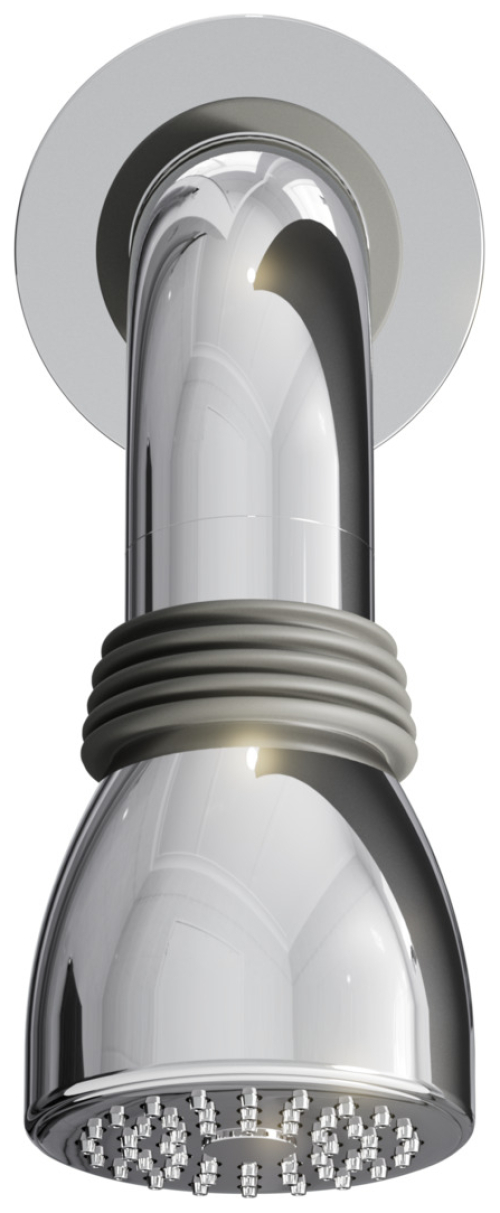 VIGOUR Kopfbrause 1/2'' derby V3 plus mit Brausearm 12 l/min barrierefrei verchromt