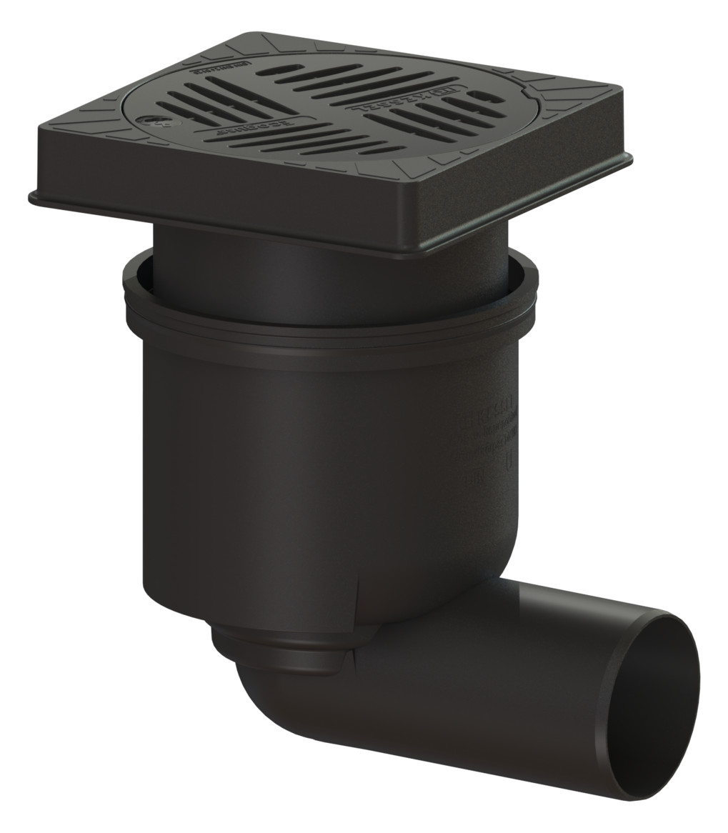 KESSEL Hofablauf System 200, Ablauf seitlich, Schlitzrost Klasse B125 (67923B) - Bild 1