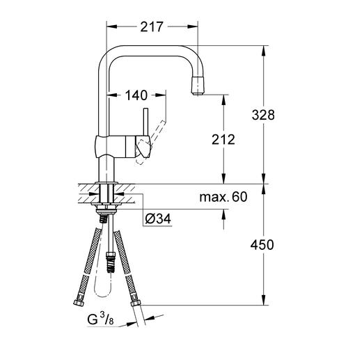 Grohe Minta Einhand-Spültischbatterie chrom 32067000 - Bild 3