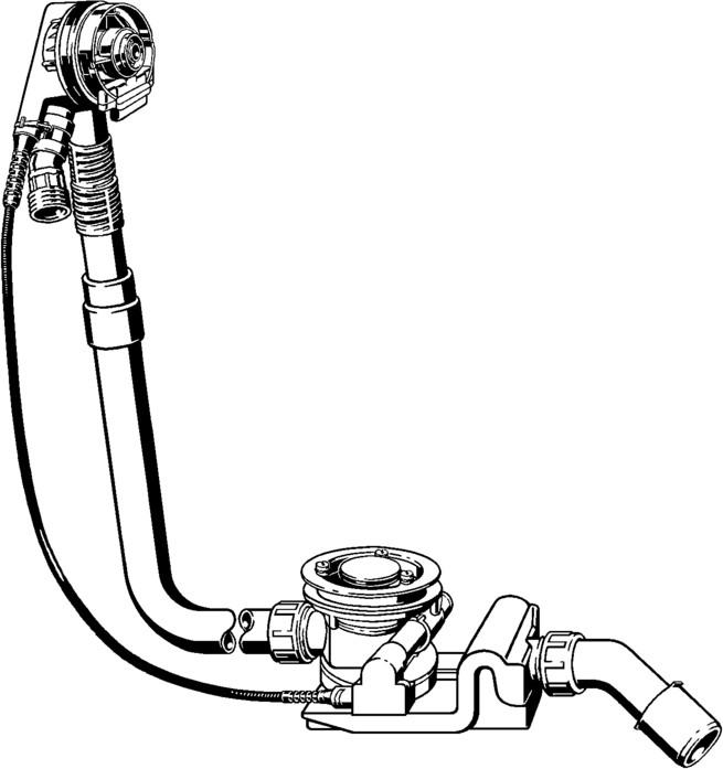 Viega Rotaplex Trio Funktionseinheit 6141.62 Bowdenzug 725 mm mit Zulauf 727949 - Bild 2