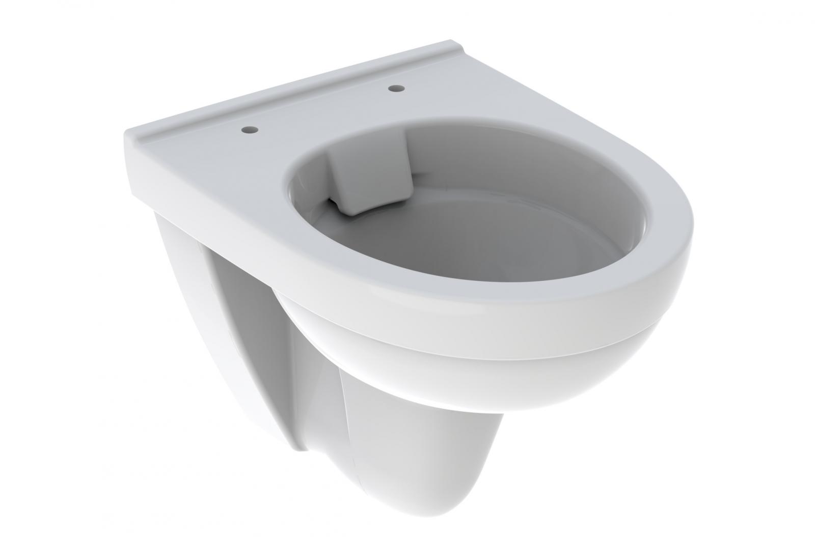 VIGOUR Wand-Tiefspül-WC clivia kompakt 48 cm, spülrandlos, weiss - Bild 1