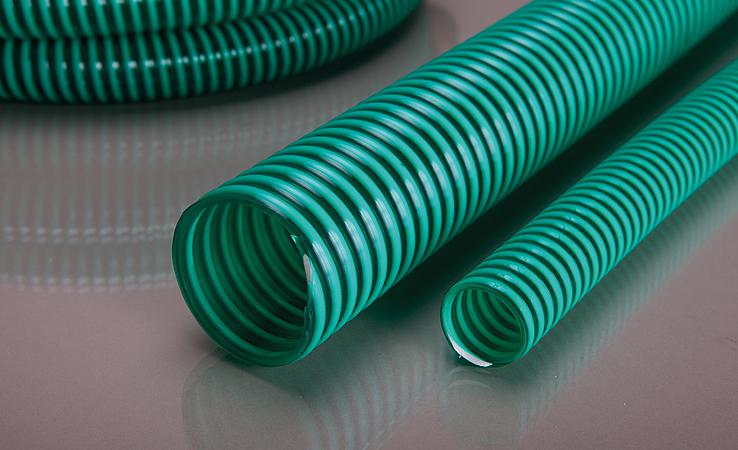 Spiralsaugschlauch PVC grün 1'' leicht, verstärkt, Rolle 50 Meter - Bild 1