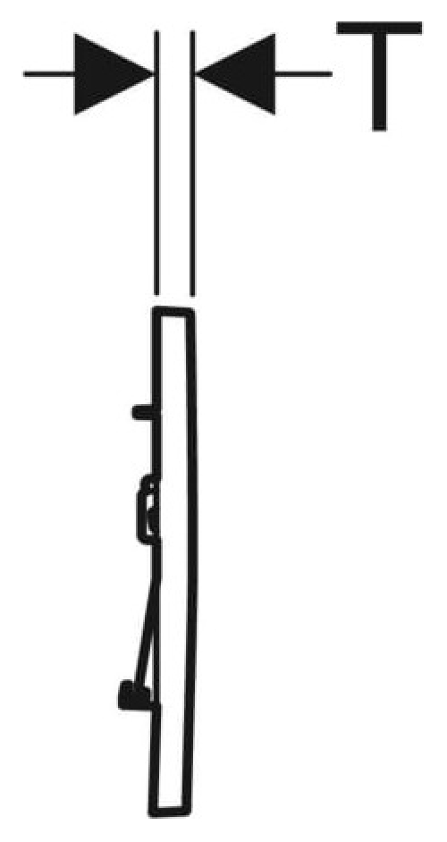 Geberit Betätigungsplatte Sigma30 2-Mengen mattchrom-lackiert 115.883.JQ.1 - Bild 3