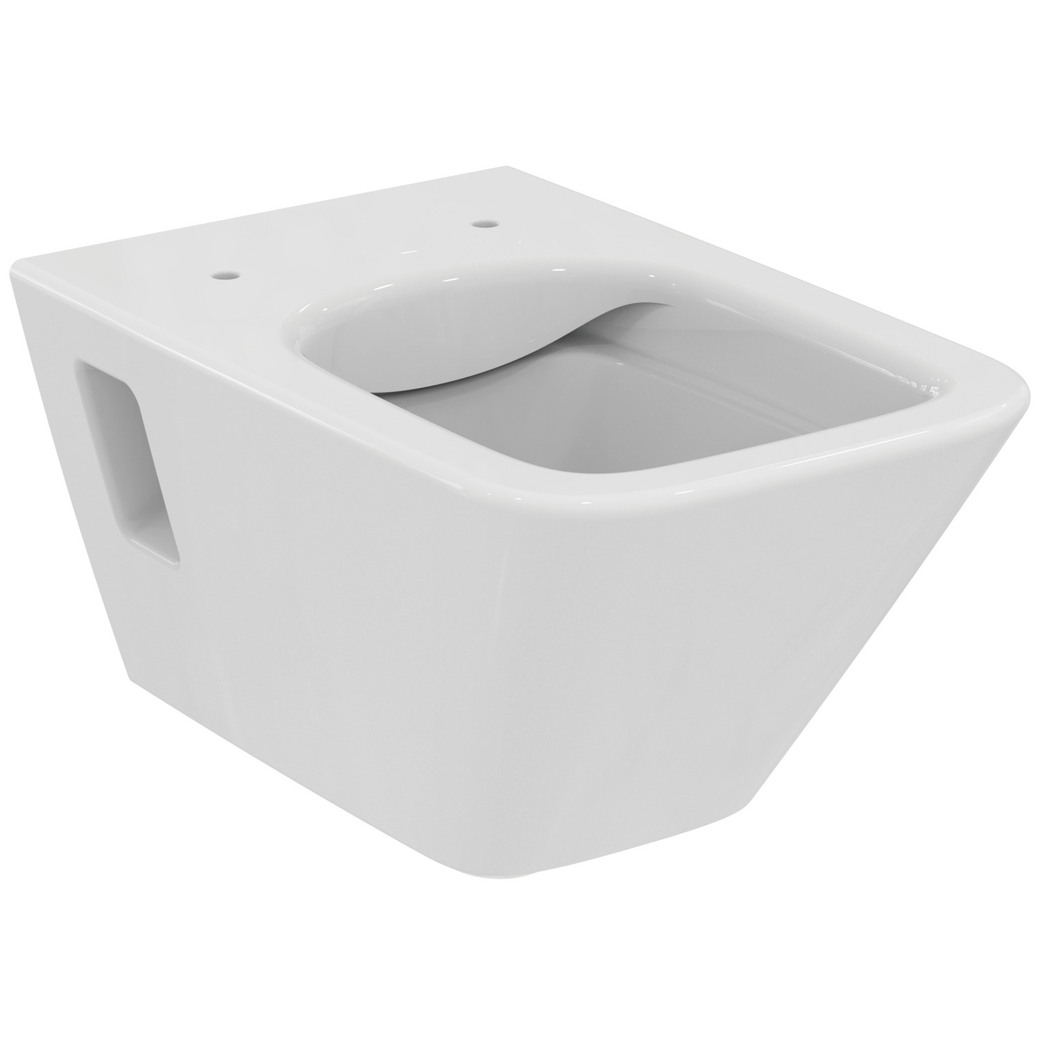 VIGOUR Wand-Tiefspül-WC derby V3 edge PflegetectPlus weiss, spülrandlos, offene Befestigung