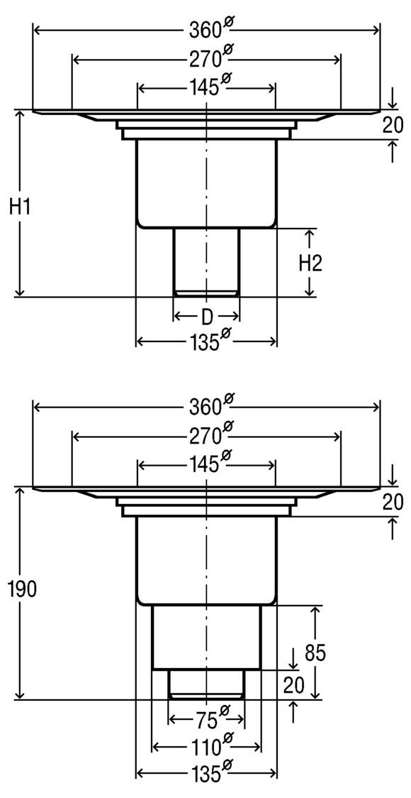 Viega Bodenablauf Advantix 100mm 4951.15 grau 284961 - Bild 3