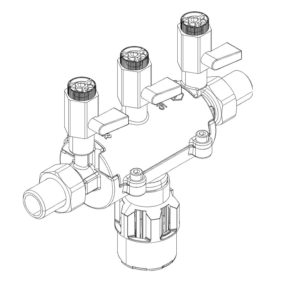 SYR Systemtrenner BA 6610 In-line LF, DN 25, R 1, bleifreies Gehäuse