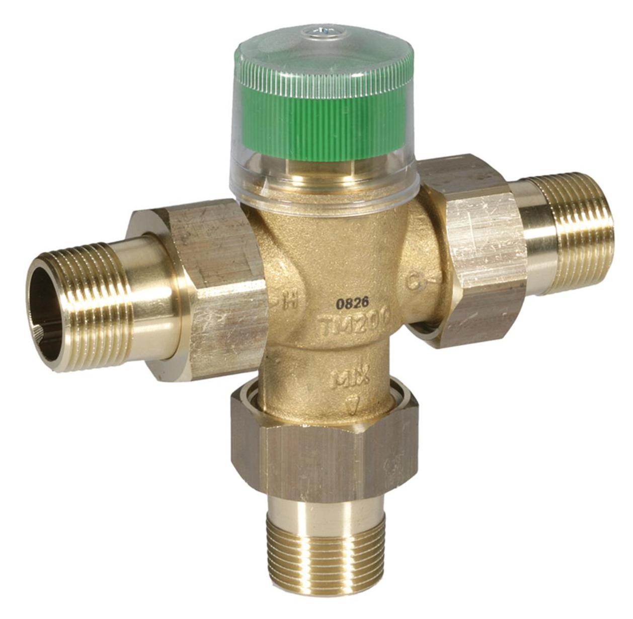 Honeywell Home Wassermischer TM200 thermostatisch, Messing A, 3/4'' - Bild 1