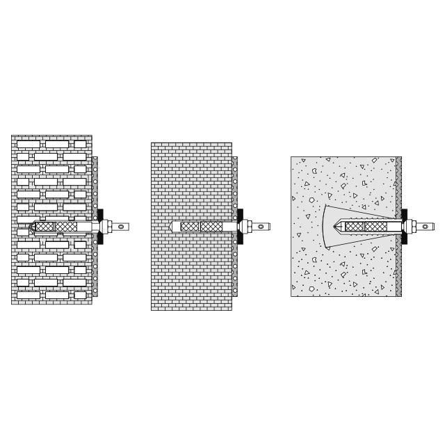 HEWI Befestigungsart BM 11.21, für Rückenstütze 801/805 Classic an Porenbeton,Voll-/Hochlochziegel - Bild 1