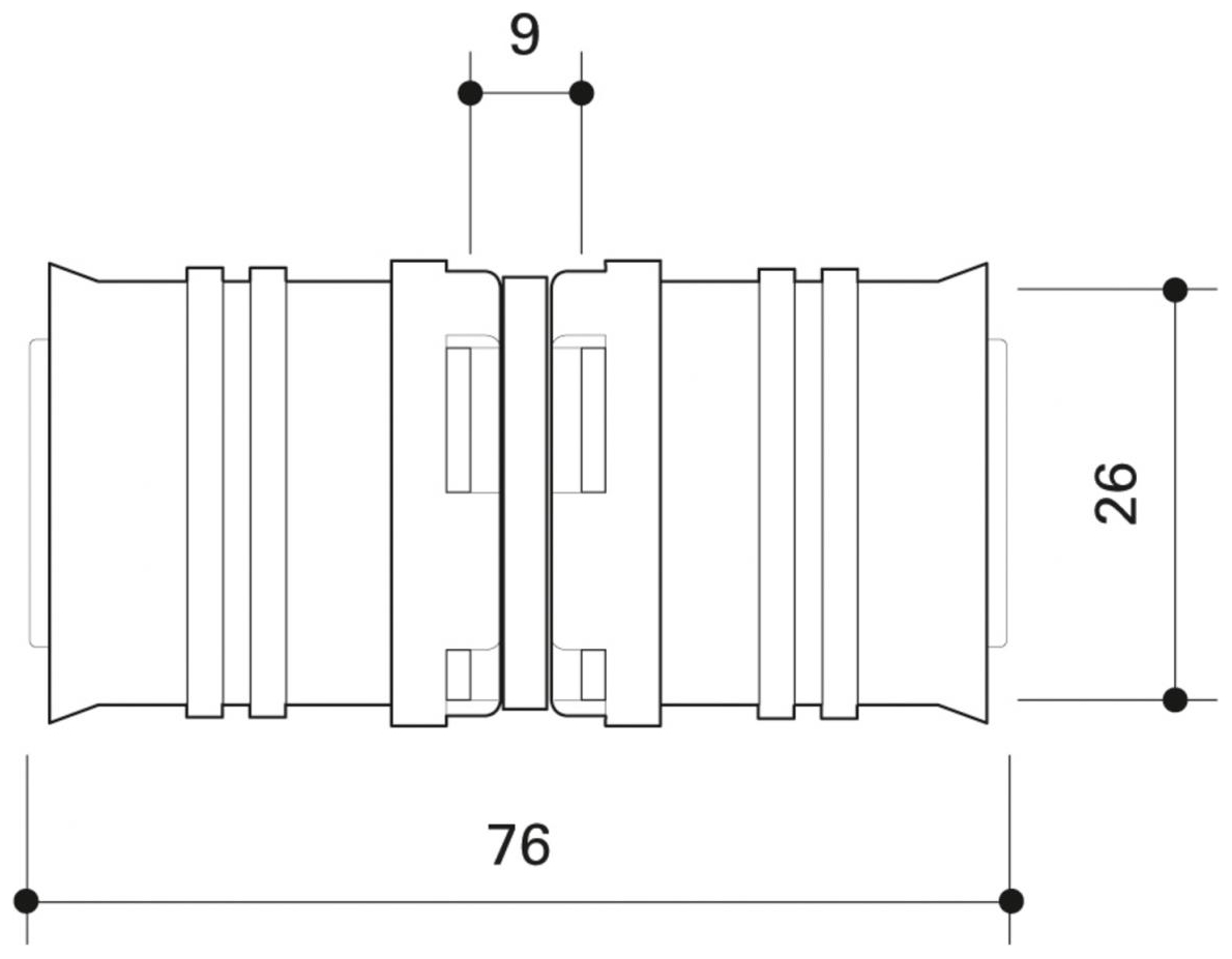 CONEL Connect MV2 Kupplung 26 mm CCMVK26N - Bild 2