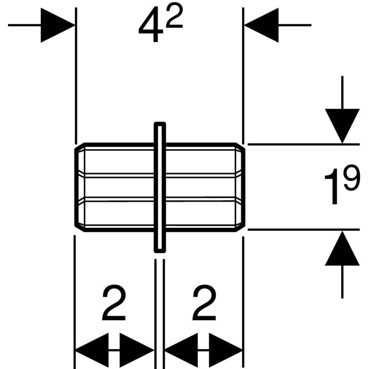 Geberit GIS Profilführung aus Zinkdruckguss 461.064.00.1 - Bild 2