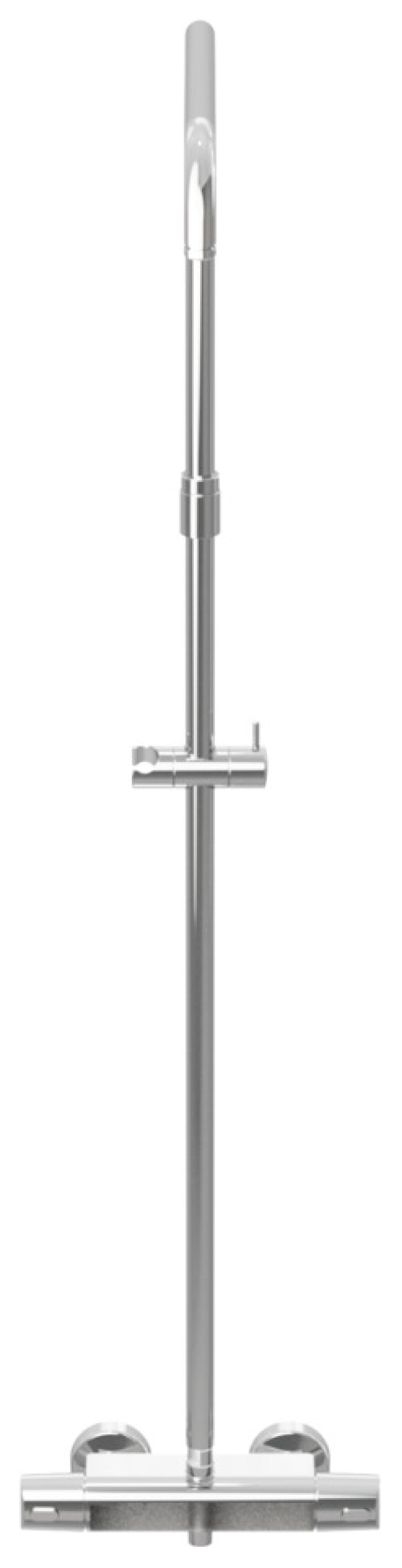 VIGOUR Duschsystem derby Thermostat Safe-Tec verchromt ohne KB, HB, BS