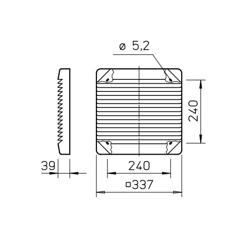 Helios Lüftungsgitter G 250 Kunststoff weiss D 250 mm inkl. Befestigungsmaterial 00256 - Bild 2