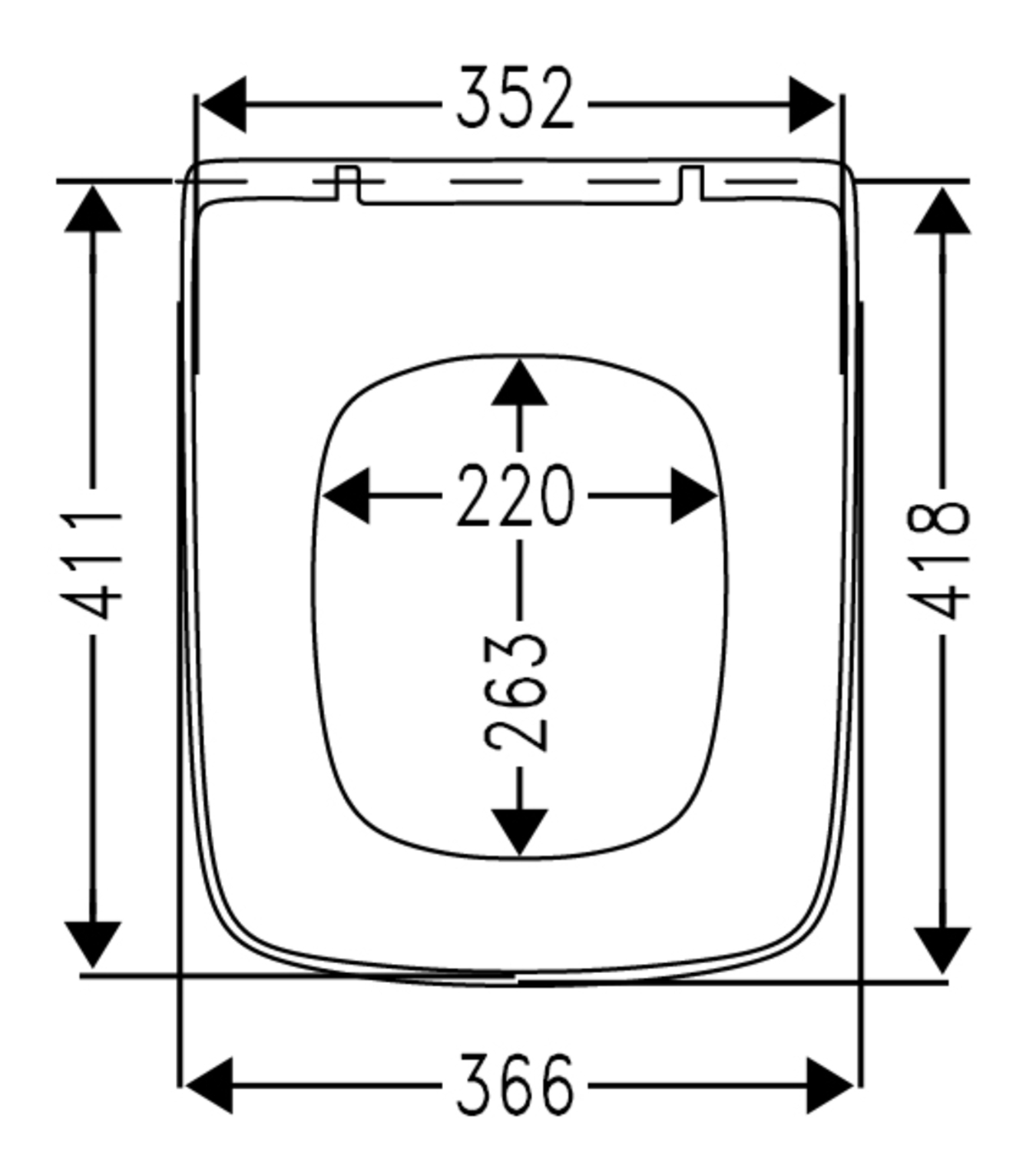 VIGOUR WC-Sitz derby DESIAS weiss mit Edelstahlscharnieren, abnehmbar, mit Absenkautomatik - Bild 6