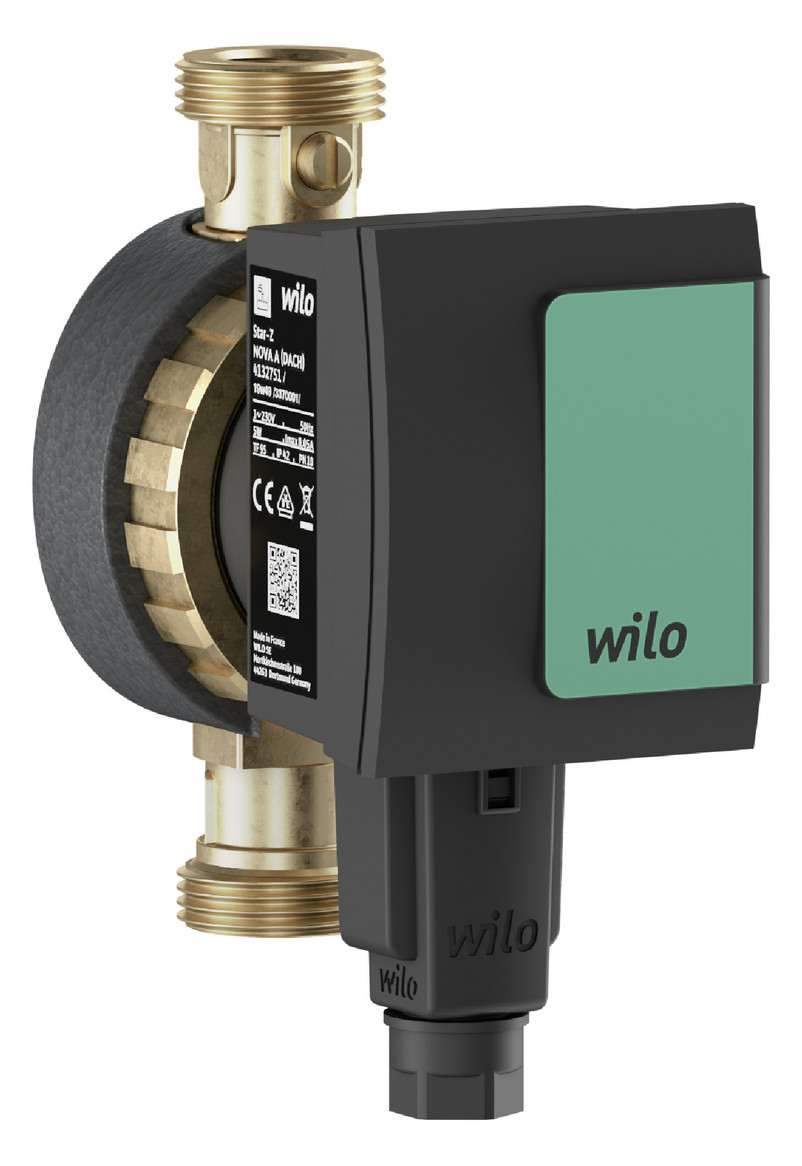 Wilo Star-Z NOVA A Nassläufer-Hocheffizienzpumpe 1/2'' Baulänge 138 mm 4132751 - Bild 1