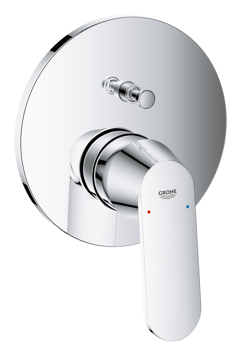 GROHE Wannenbatterie Eurosmart Cosmopolitan Fertigmontageset chrom 24045000, für Rapido SmartBox - Bild 1