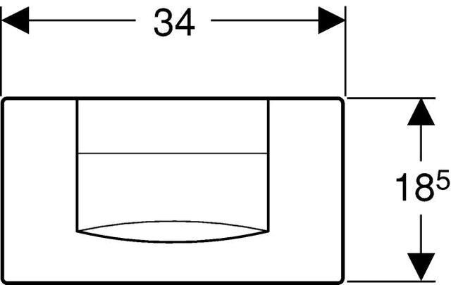 Geberit 200F Betätigungsplatte weiss Start-Stop 115.222.11.1