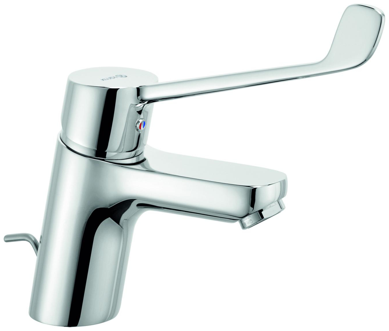 Kludi PURE&EASY CARE Waschtisch-Einhandmischer 70 mit KLINIK HEBEL 180mm chrom 372870565 - Bild 1